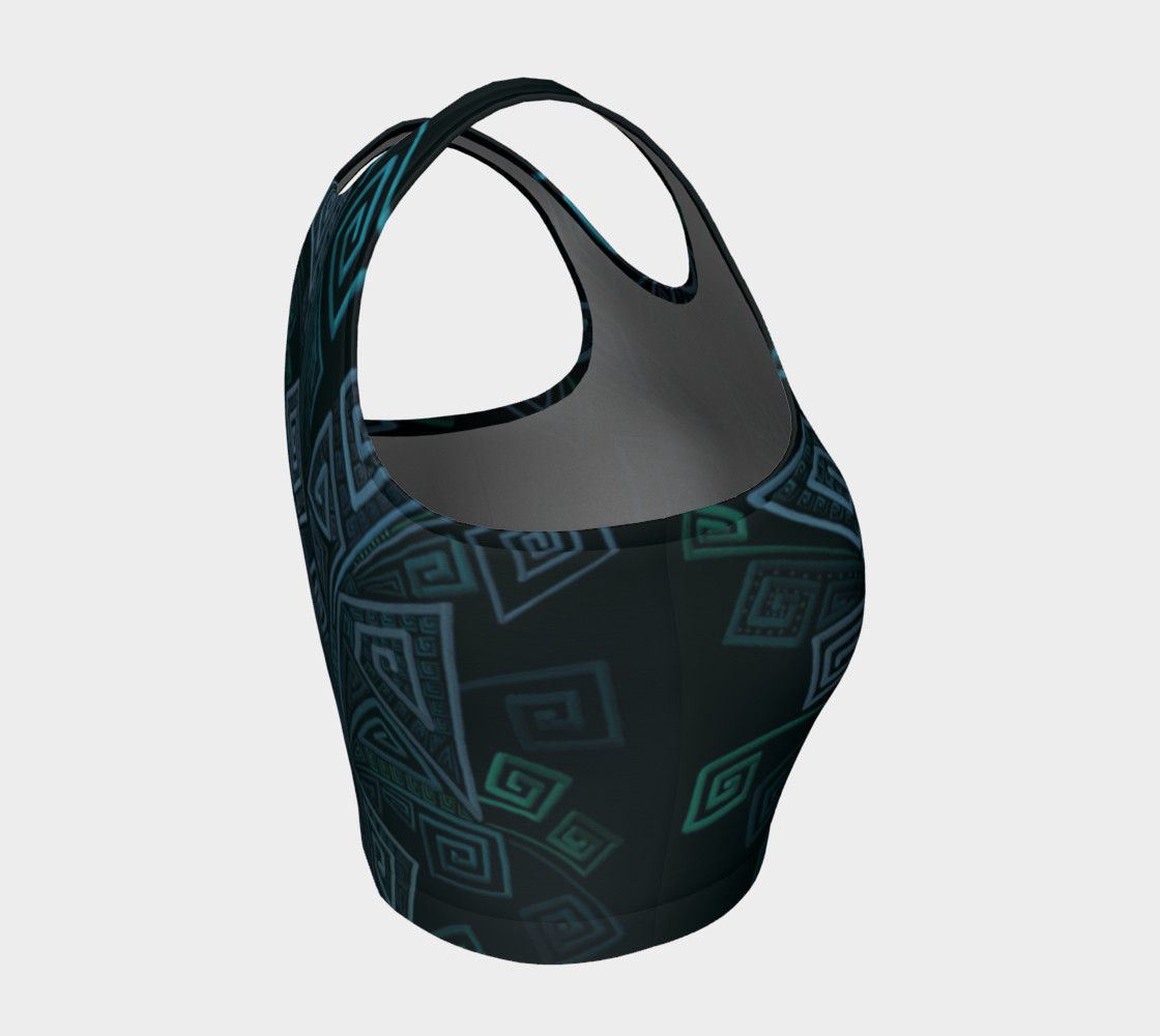 Turquoise 3D Square preview #4