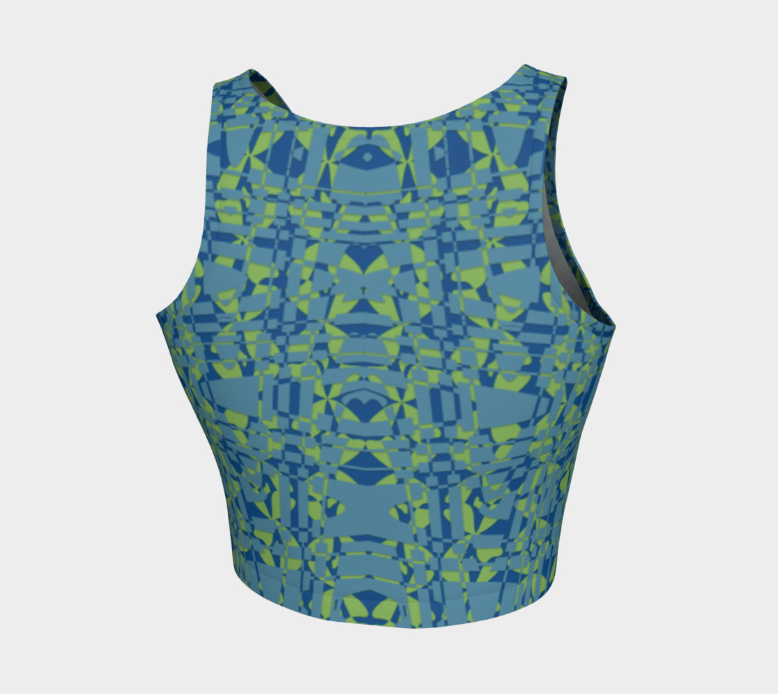 Stained Glass Blue Green preview #2