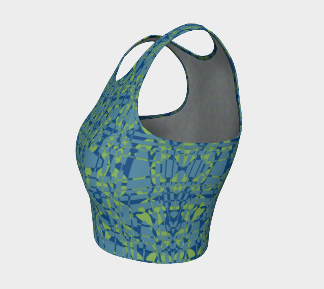 Stained Glass Blue Green preview #3