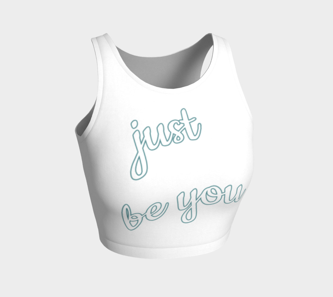 Just Be You Affirmation Crop Top 3D preview