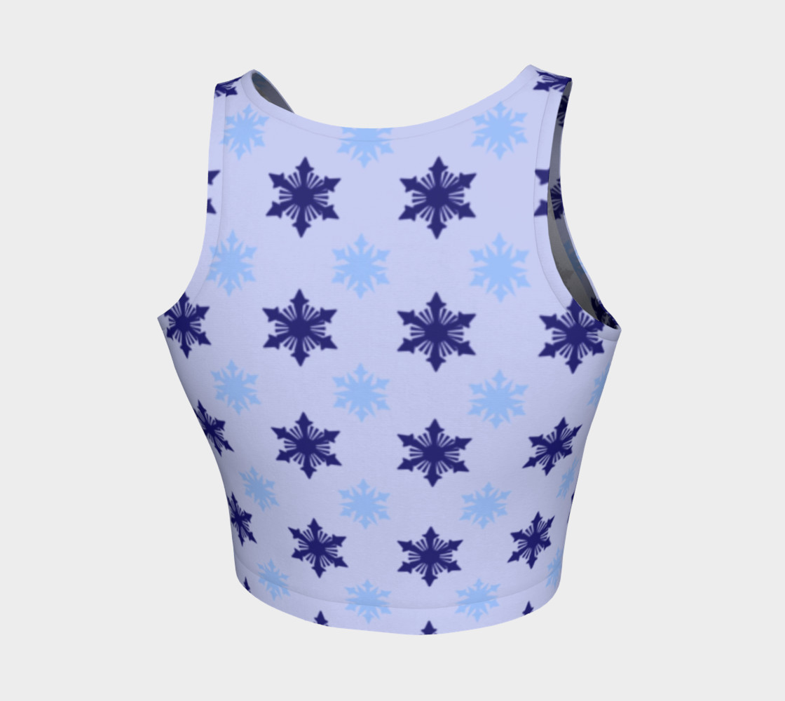 Frosty Snowflakes Crop Top preview #2