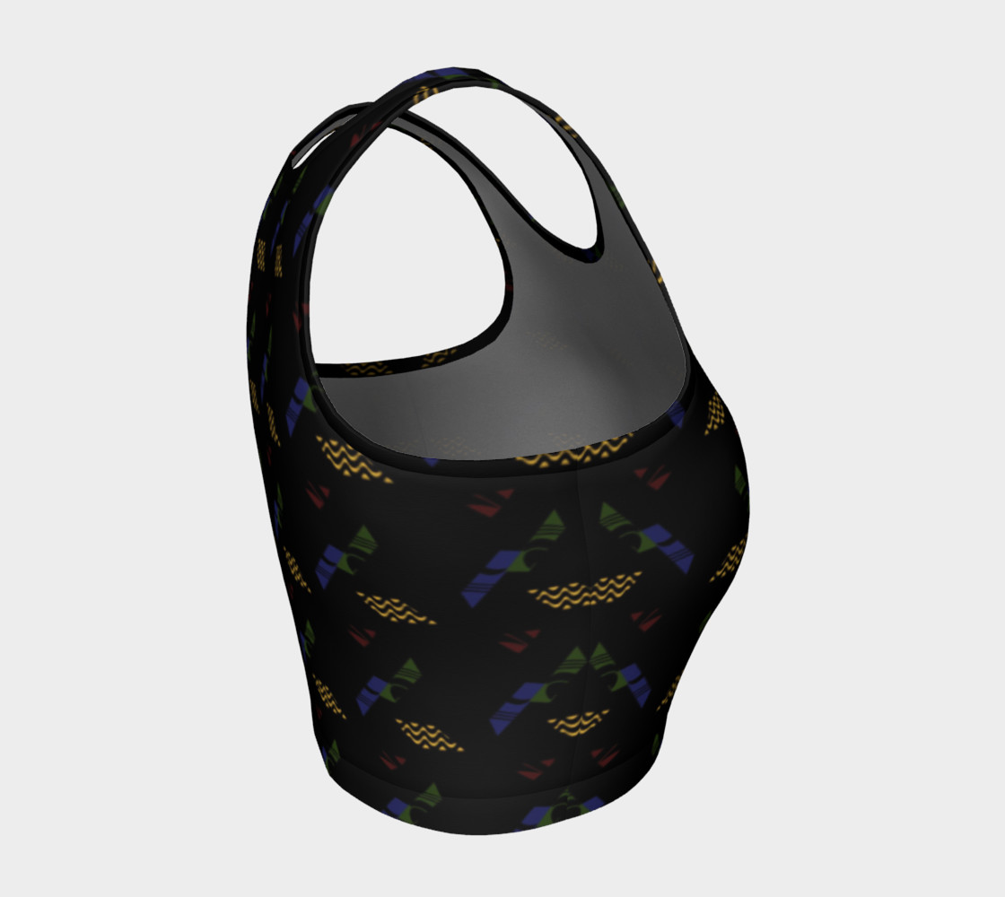 Dark Retro Funk Crop Top preview #4