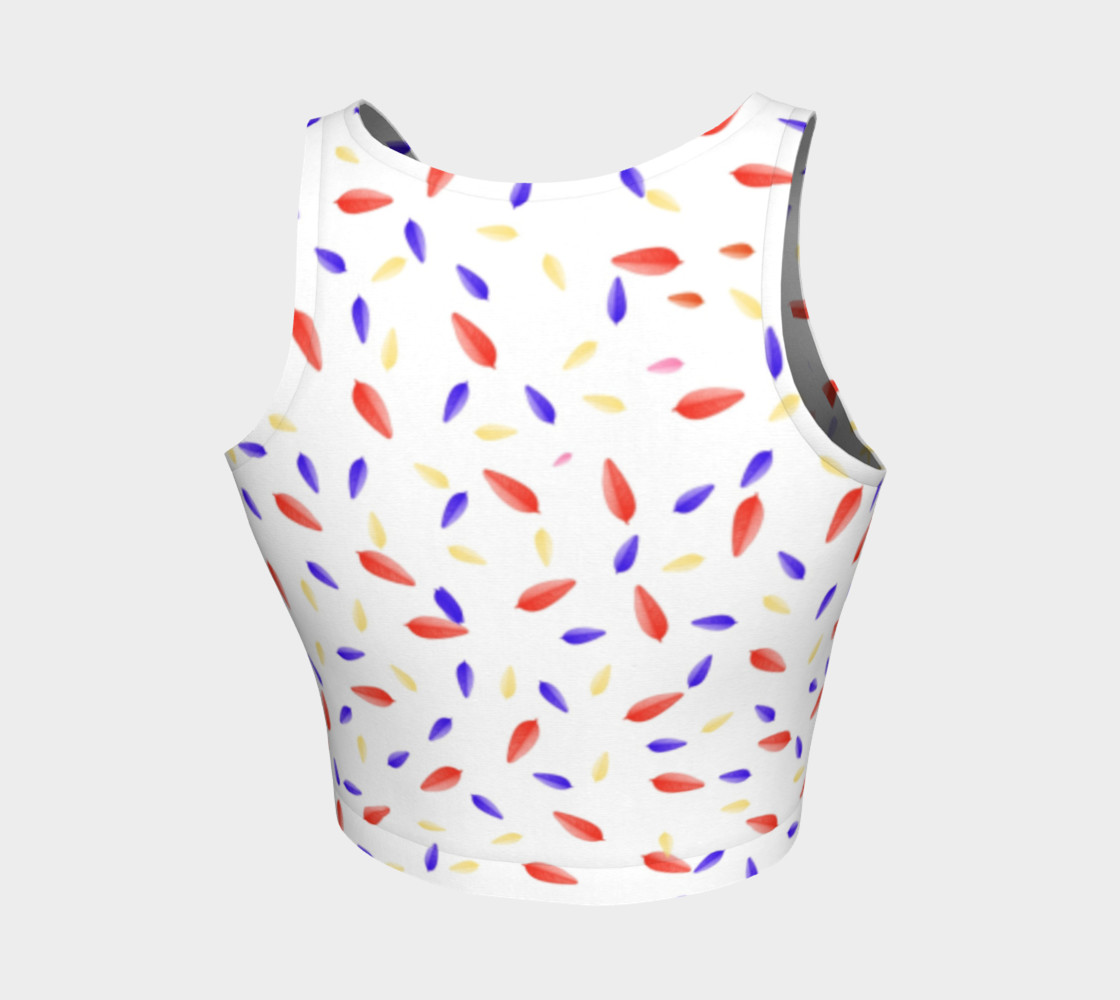 Multi-Colored Leaves Crop Top preview #2