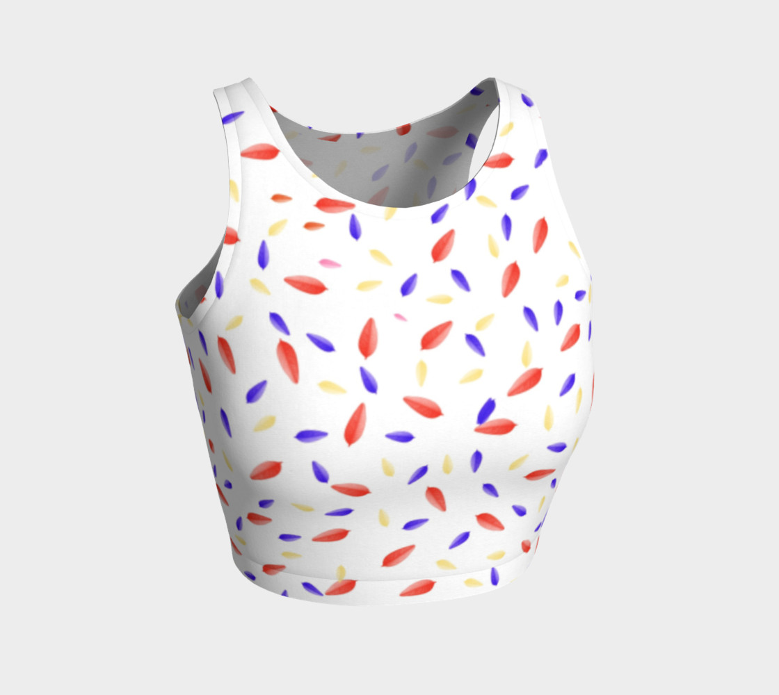 Multi-Colored Leaves Crop Top preview #1