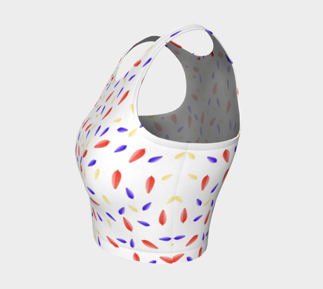 Multi-Colored Leaves Crop Top preview #3