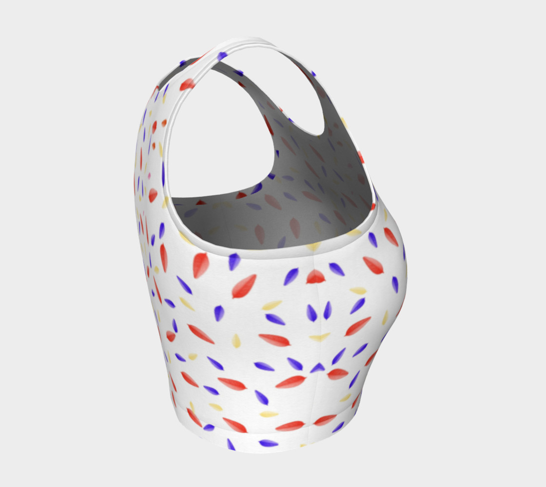 Multi-Colored Leaves Crop Top preview #4