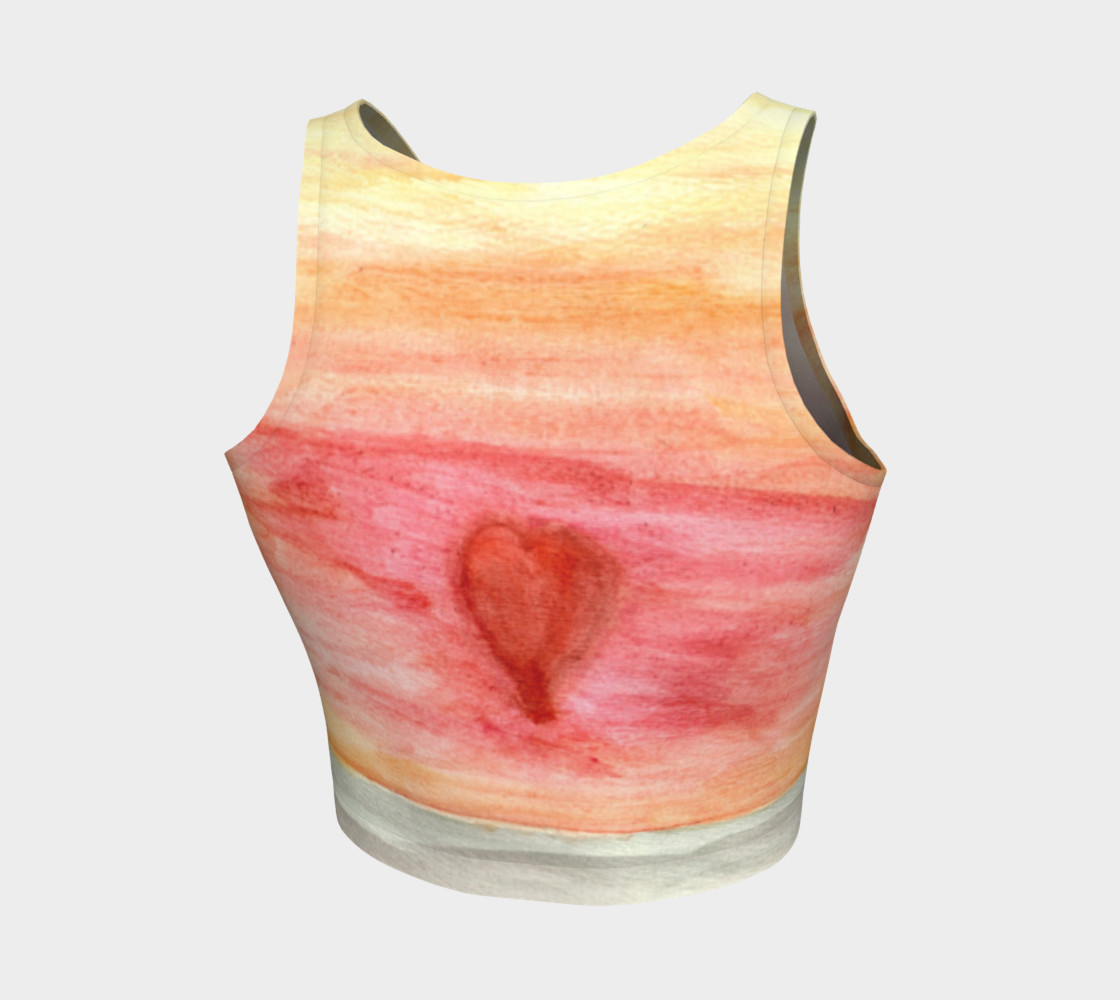 Radiating Heart Crop Top preview #2