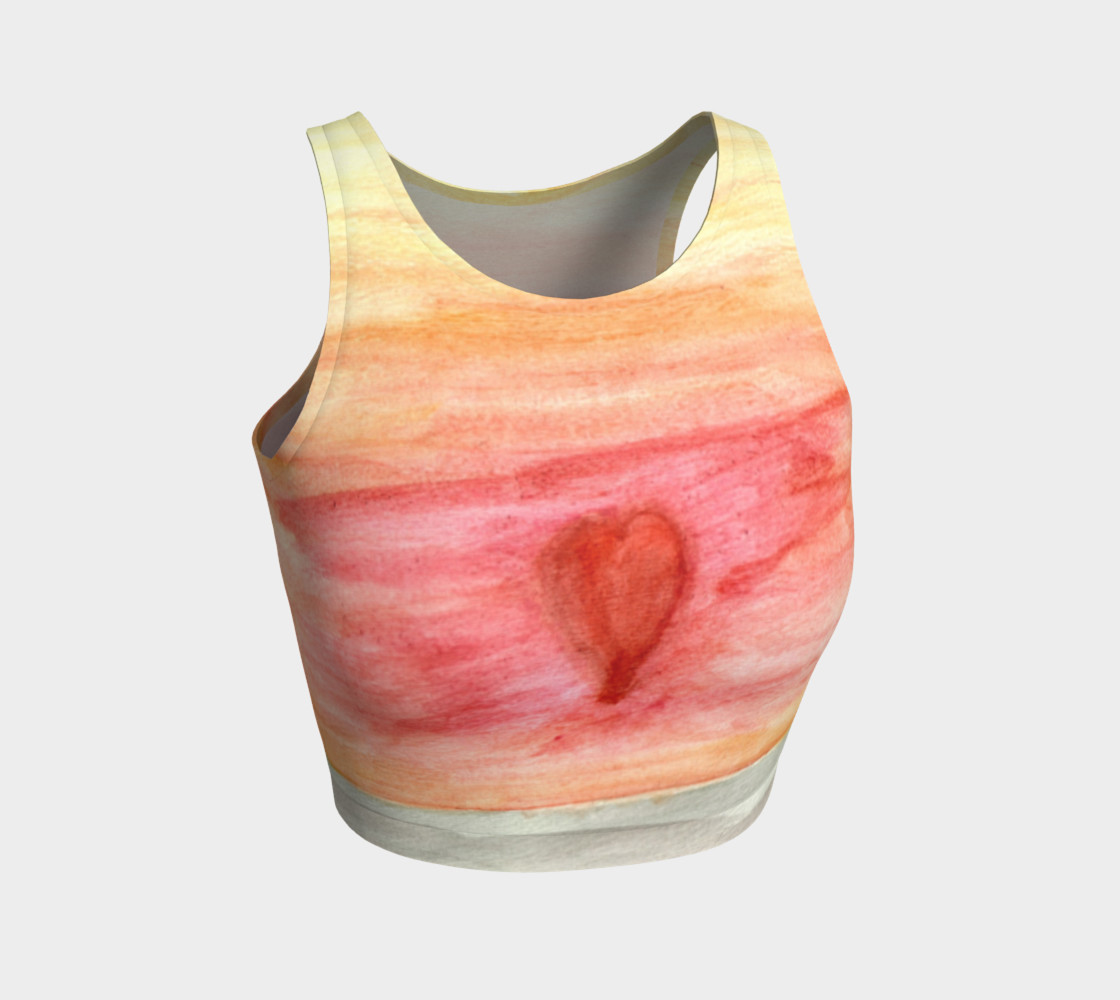 Radiating Heart Crop Top preview #1