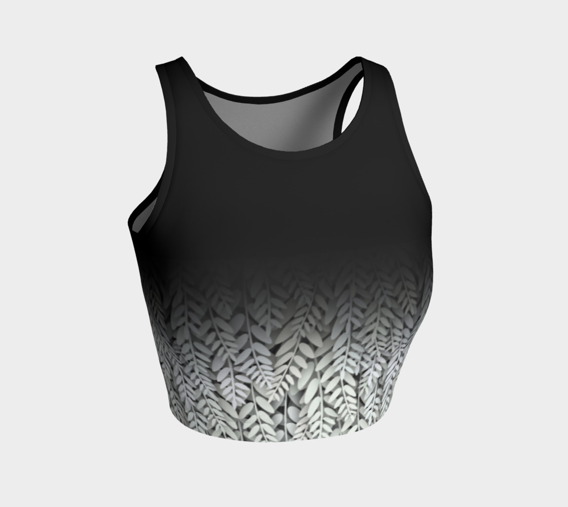 Black and White - Fern Athletic Crop Topo preview #1