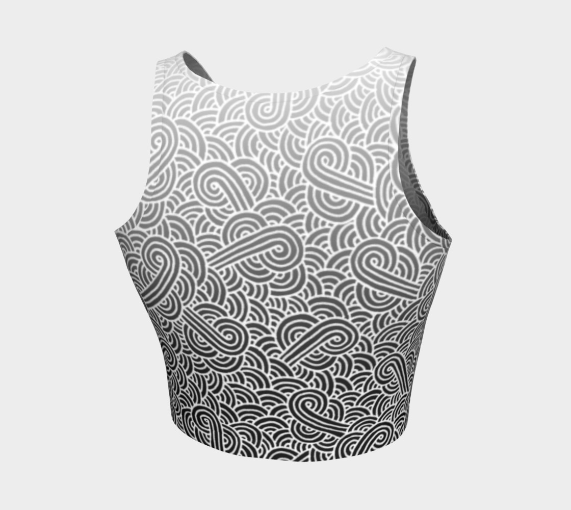 white athletic crop top