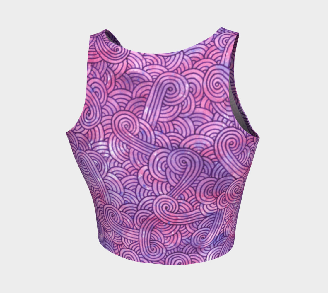 neon purple crop top