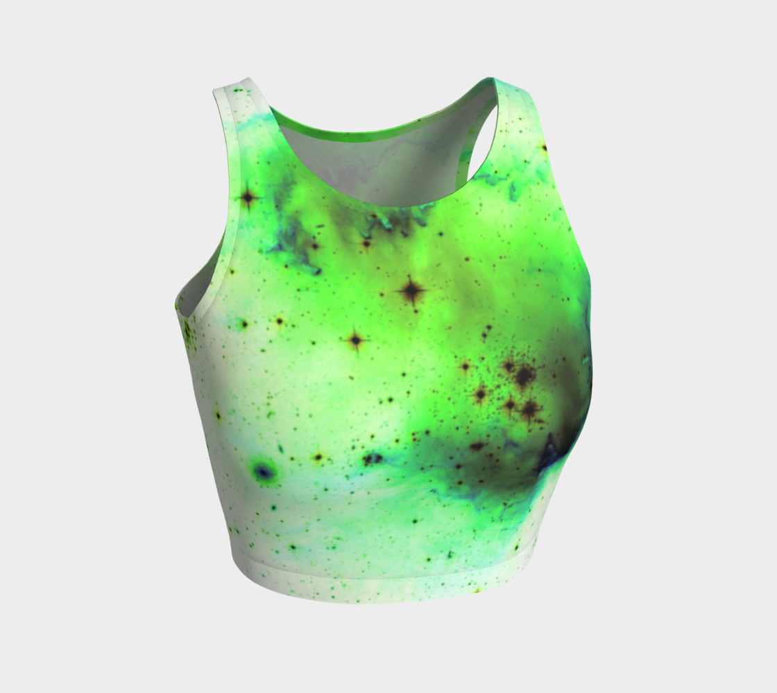 Lime Star Cluster Crop Top preview #1