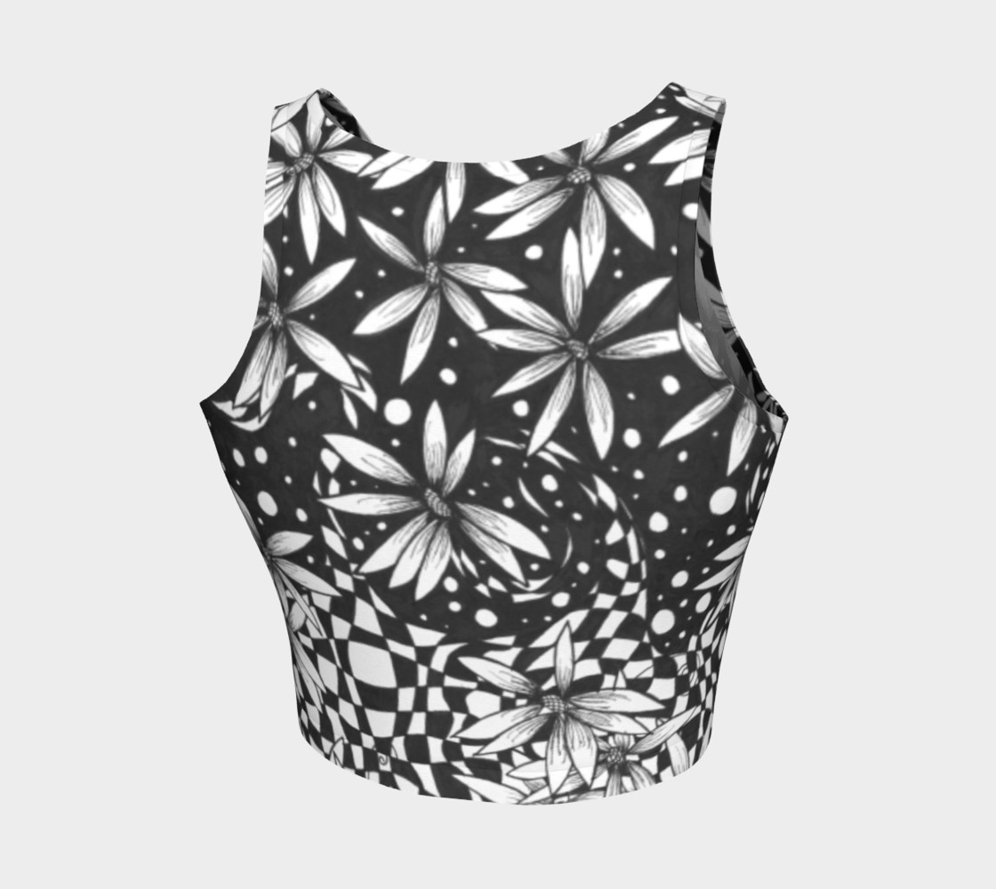 Flower of Life Fractal Crop Power Tank preview #2