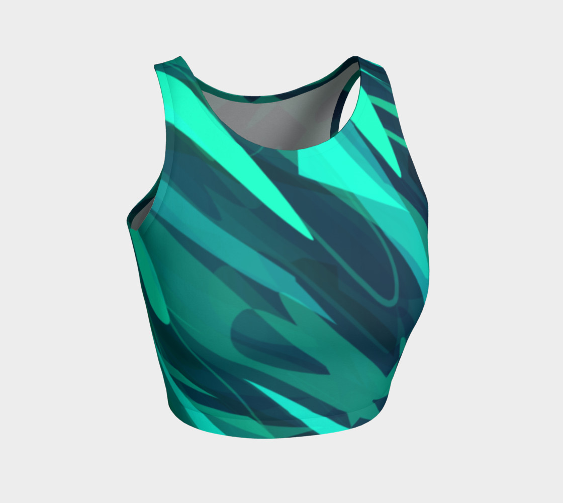 Teal Tempest Crop Top preview #1