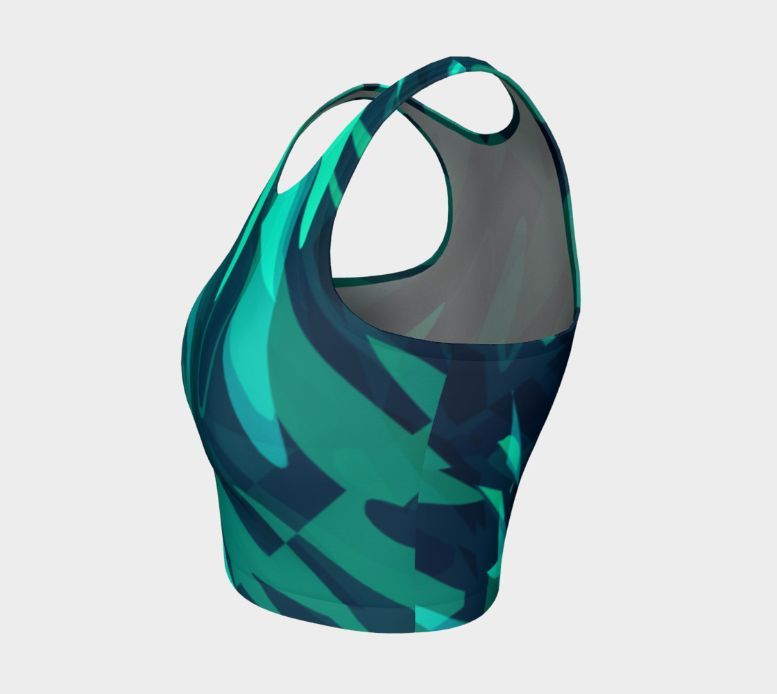 Teal Tempest Crop Top preview #3