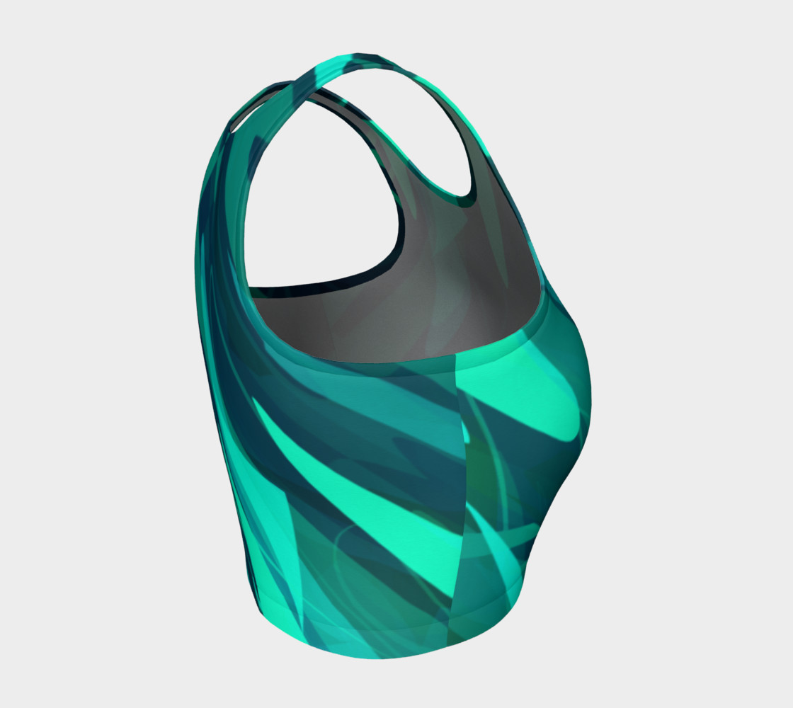 Teal Tempest Crop Top preview #4
