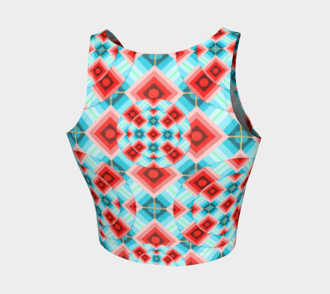 Aperçu de Groovy Argyle Athletic Top small print #2