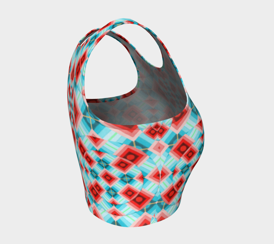 Aperçu de Groovy Argyle Athletic Top small print #4