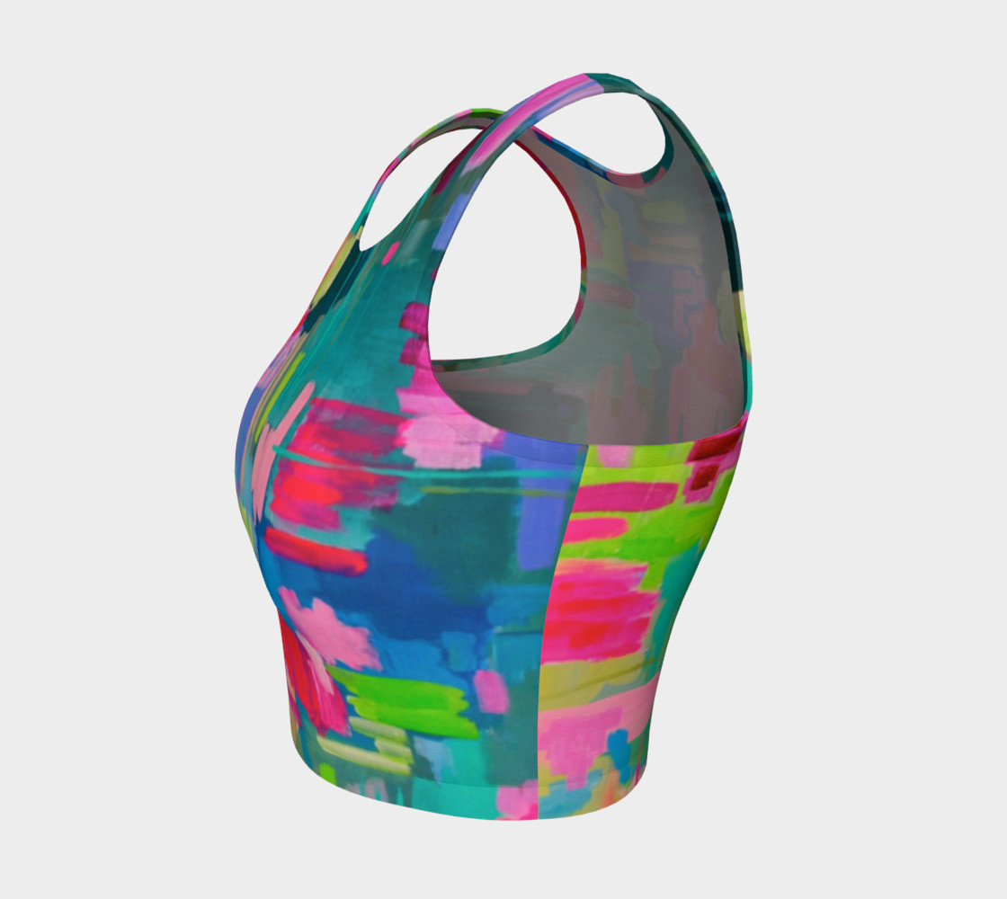 Happy Happy Joy Joy- Athletic Crop Top preview #3