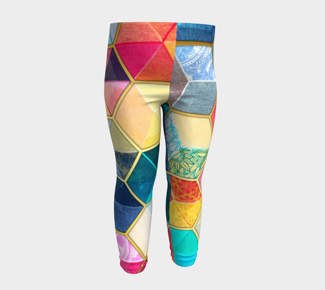 Crystal Bohemian Honeycomb Cubes Baby Leggings preview #4