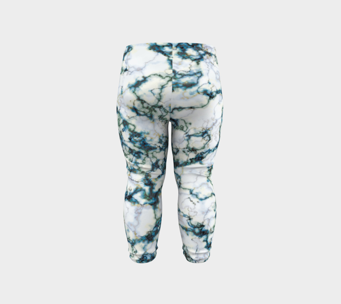 Blue Marbled Baby Leggings preview #6