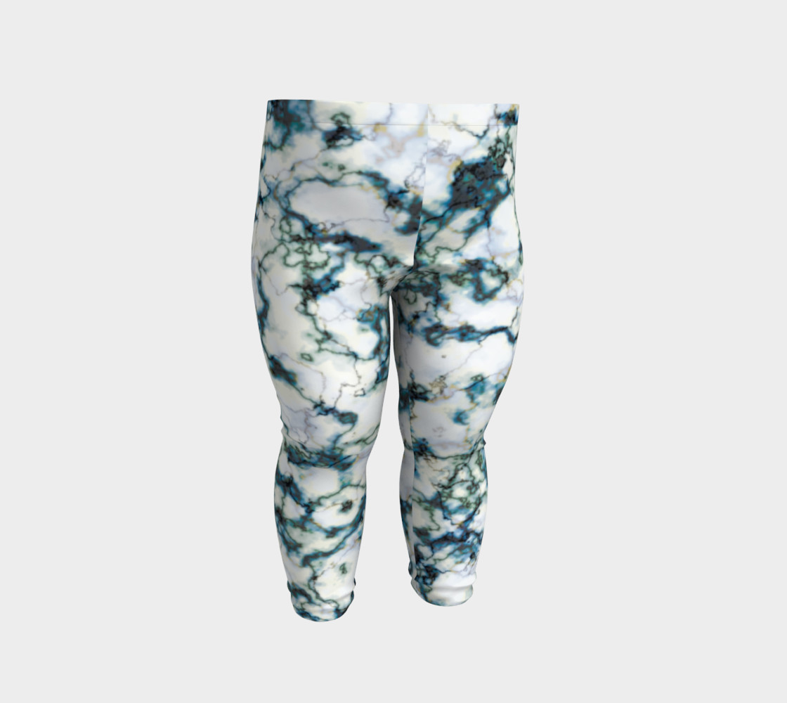 Blue Marbled Baby Leggings preview #2