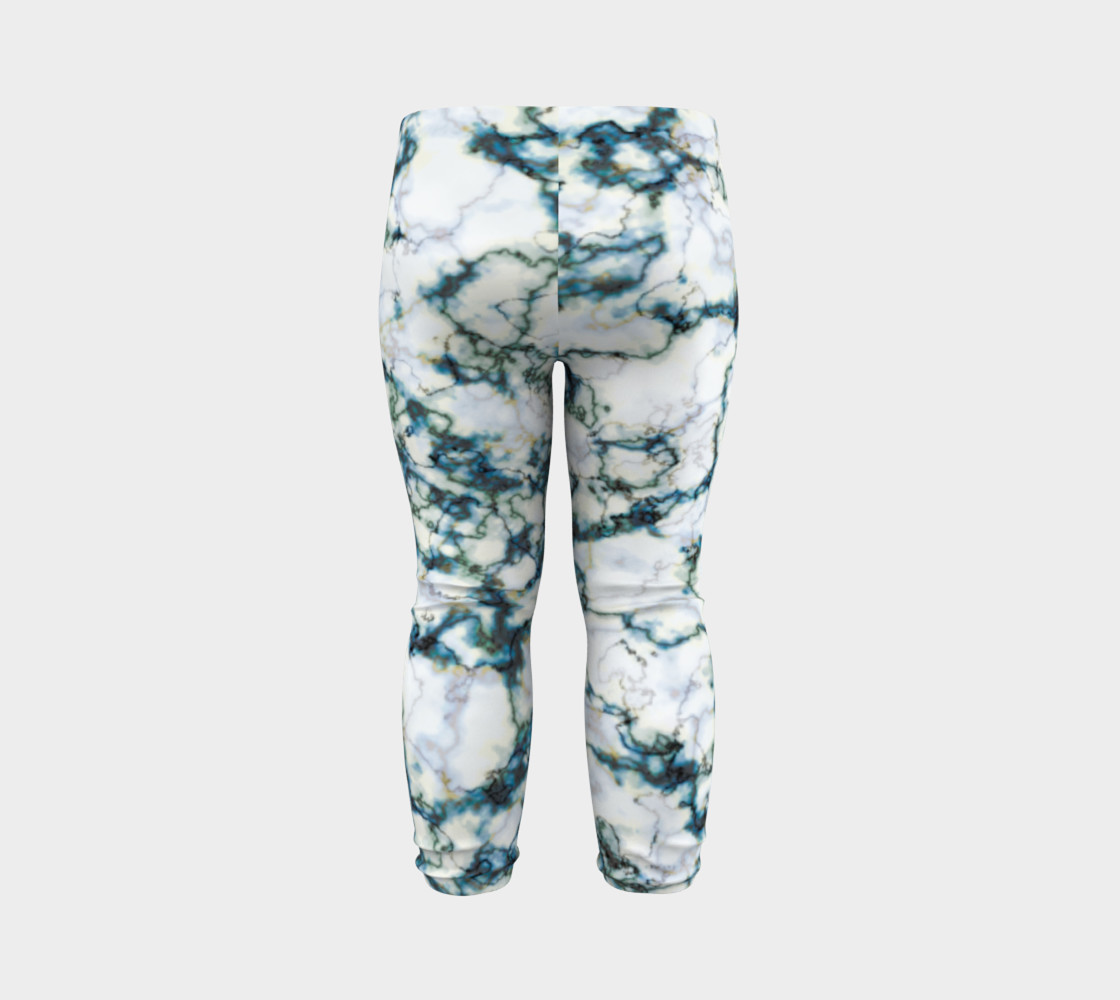 Blue Marbled Baby Leggings preview #7