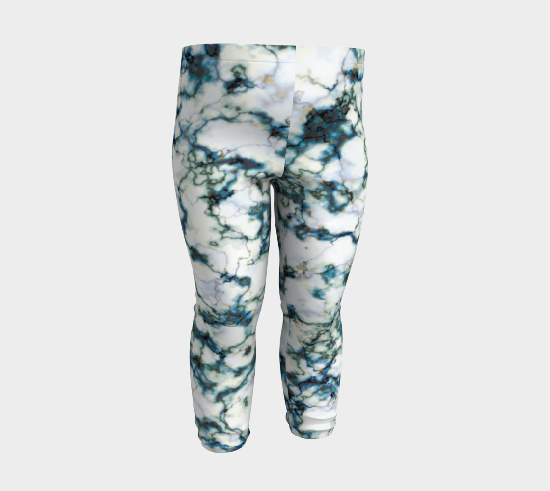 Blue Marbled Baby Leggings preview #3