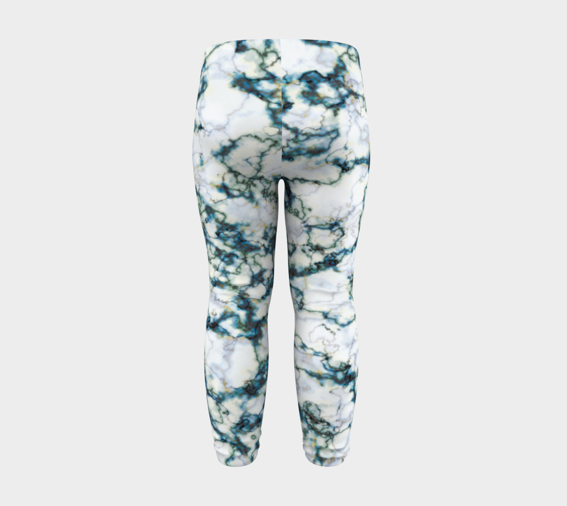 Blue Marbled Baby Leggings preview #8