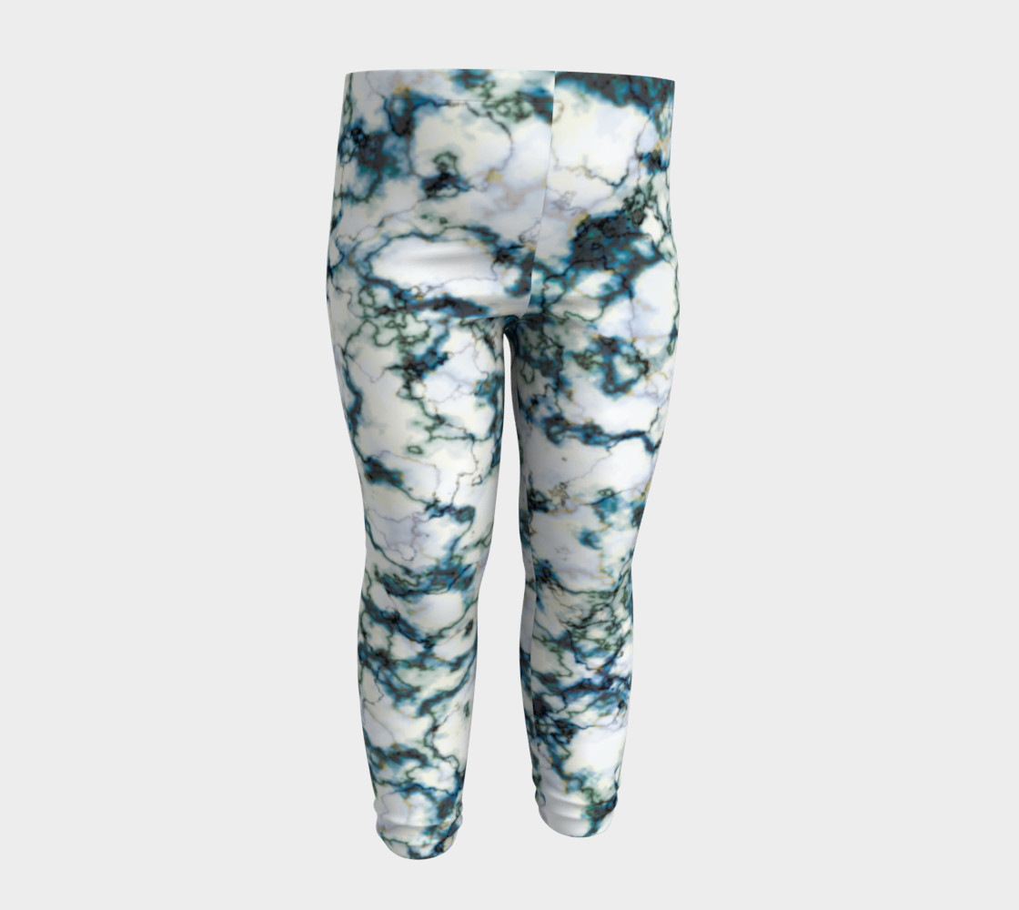Blue Marbled Baby Leggings preview #4