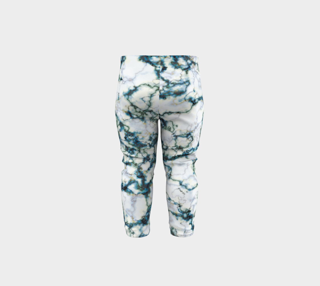 Blue Marbled Baby Leggings preview #5