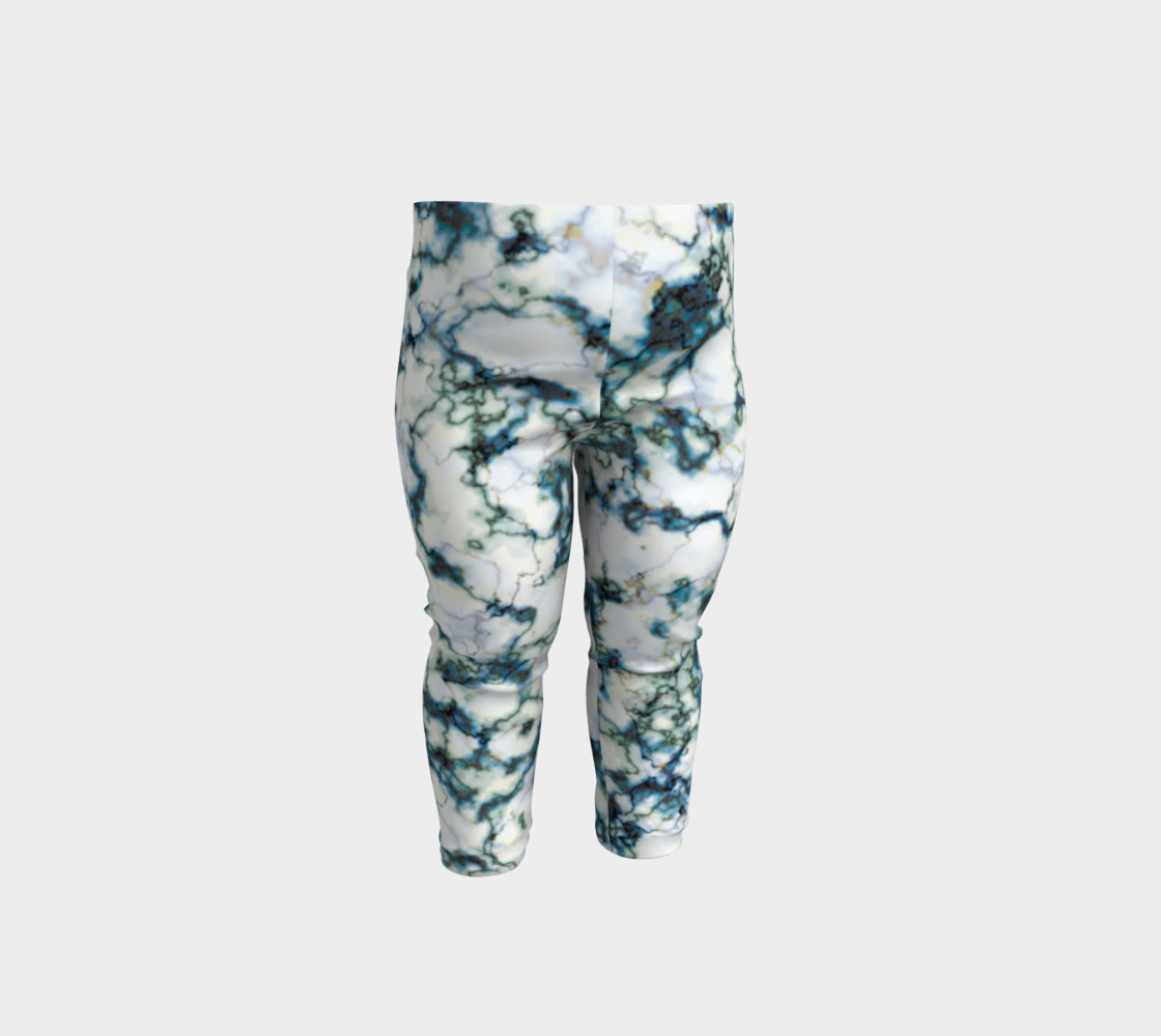 Blue Marbled Baby Leggings preview #1