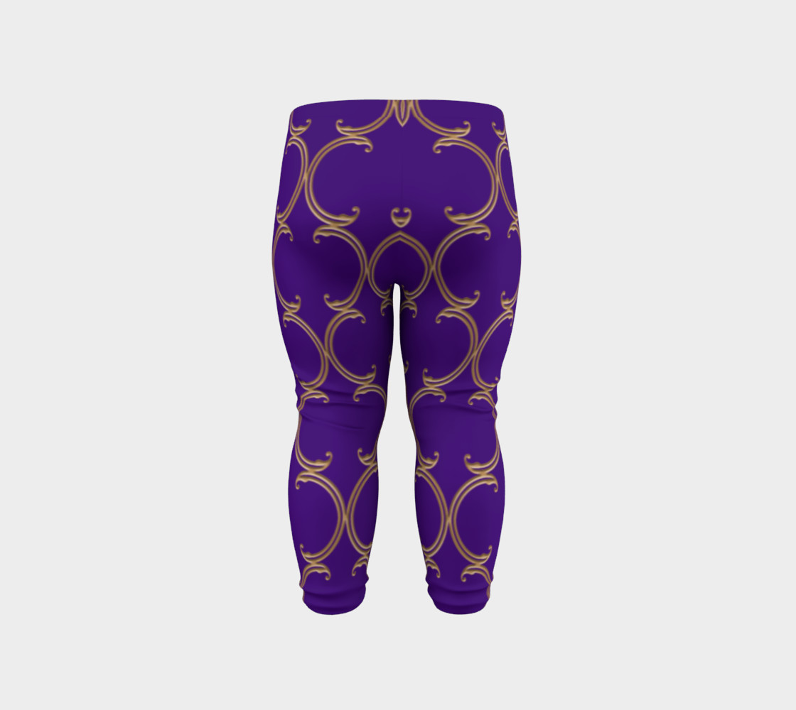 Moroccan Lattice in Purple and Faux Gold preview #6