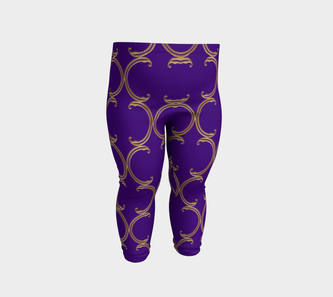 Moroccan Lattice in Purple and Faux Gold preview #2