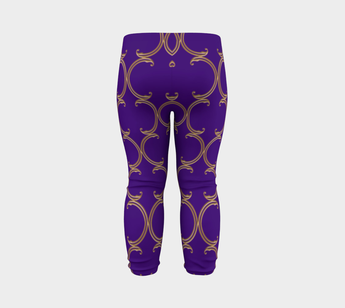 Moroccan Lattice in Purple and Faux Gold preview #7
