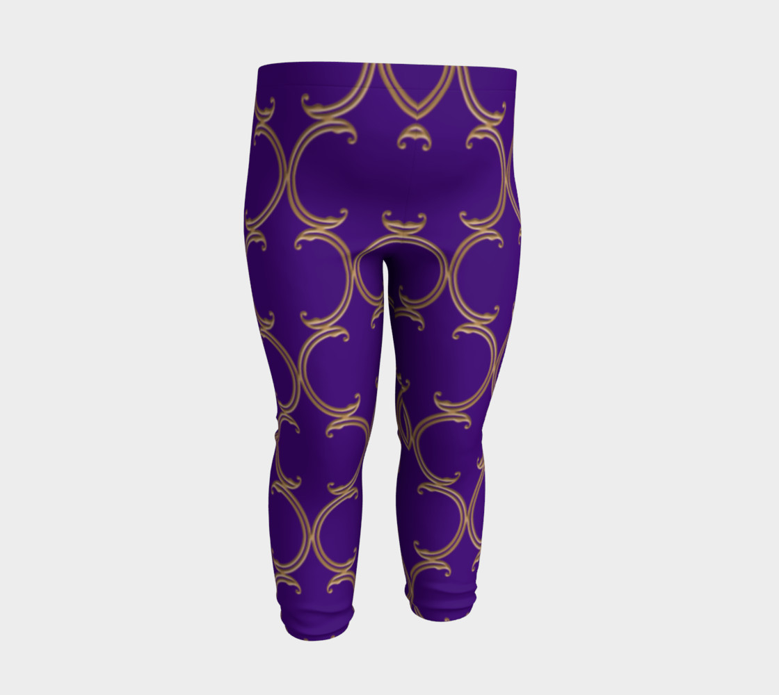 Moroccan Lattice in Purple and Faux Gold preview #3