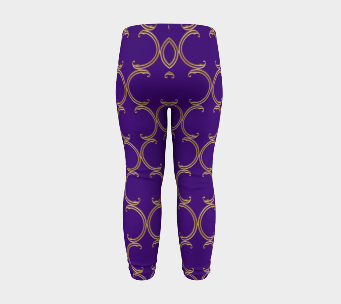 Moroccan Lattice in Purple and Faux Gold preview #8