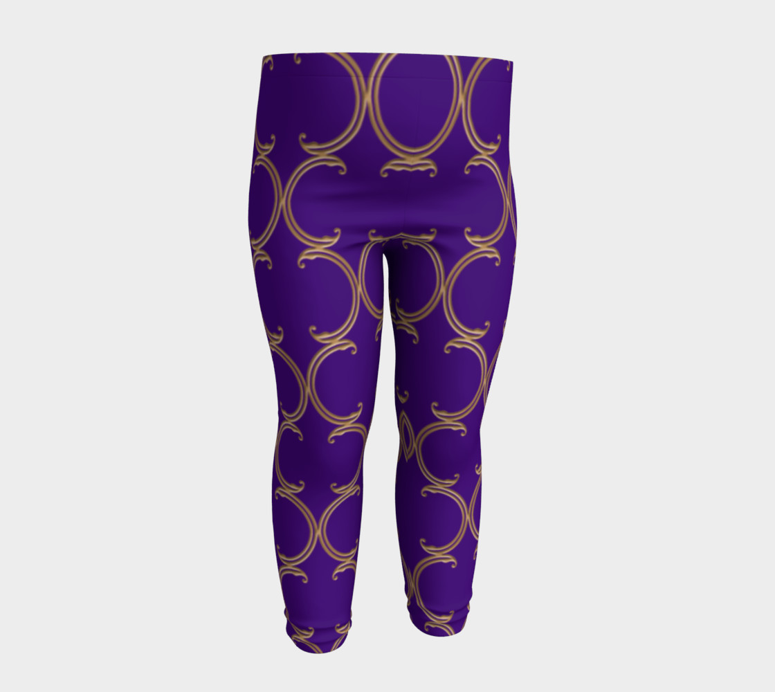 Moroccan Lattice in Purple and Faux Gold preview #4