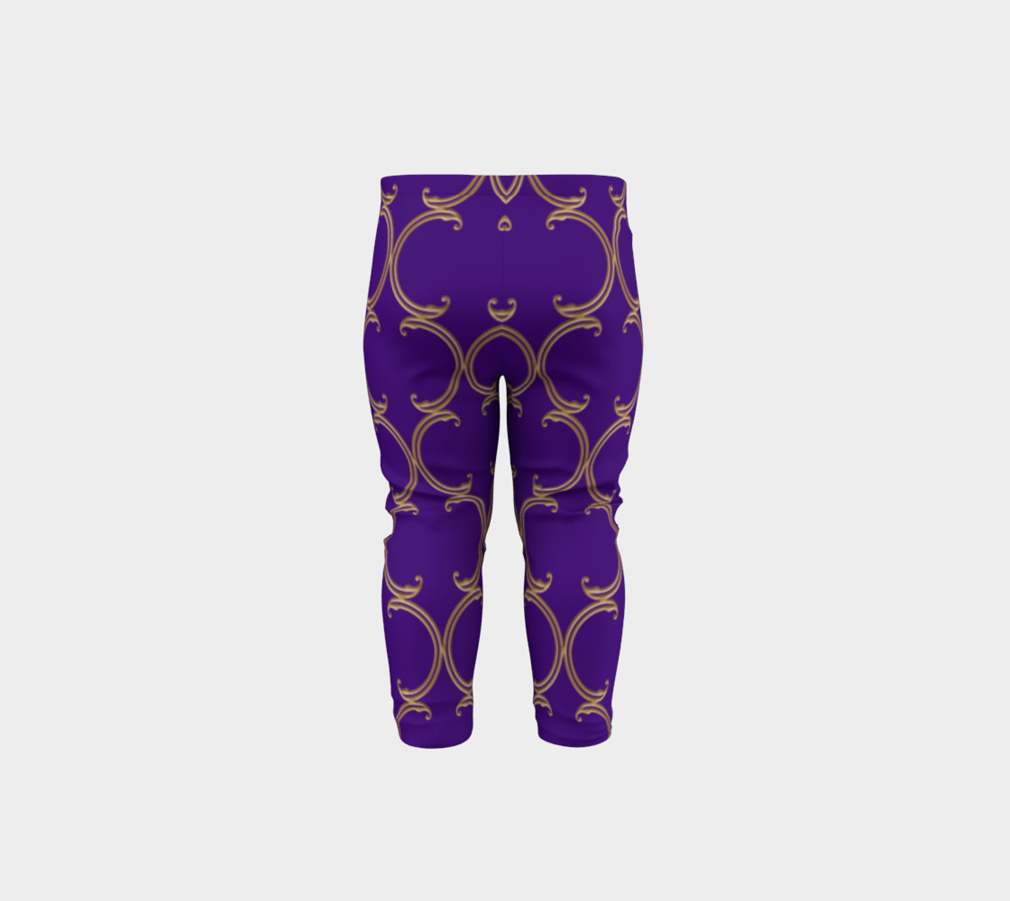 Moroccan Lattice in Purple and Faux Gold preview #5