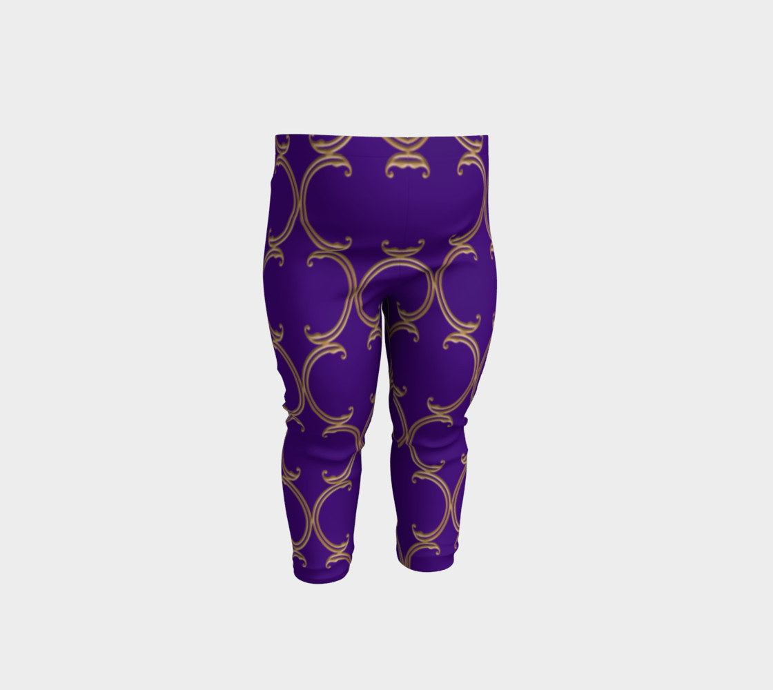 Moroccan Lattice in Purple and Faux Gold preview #1