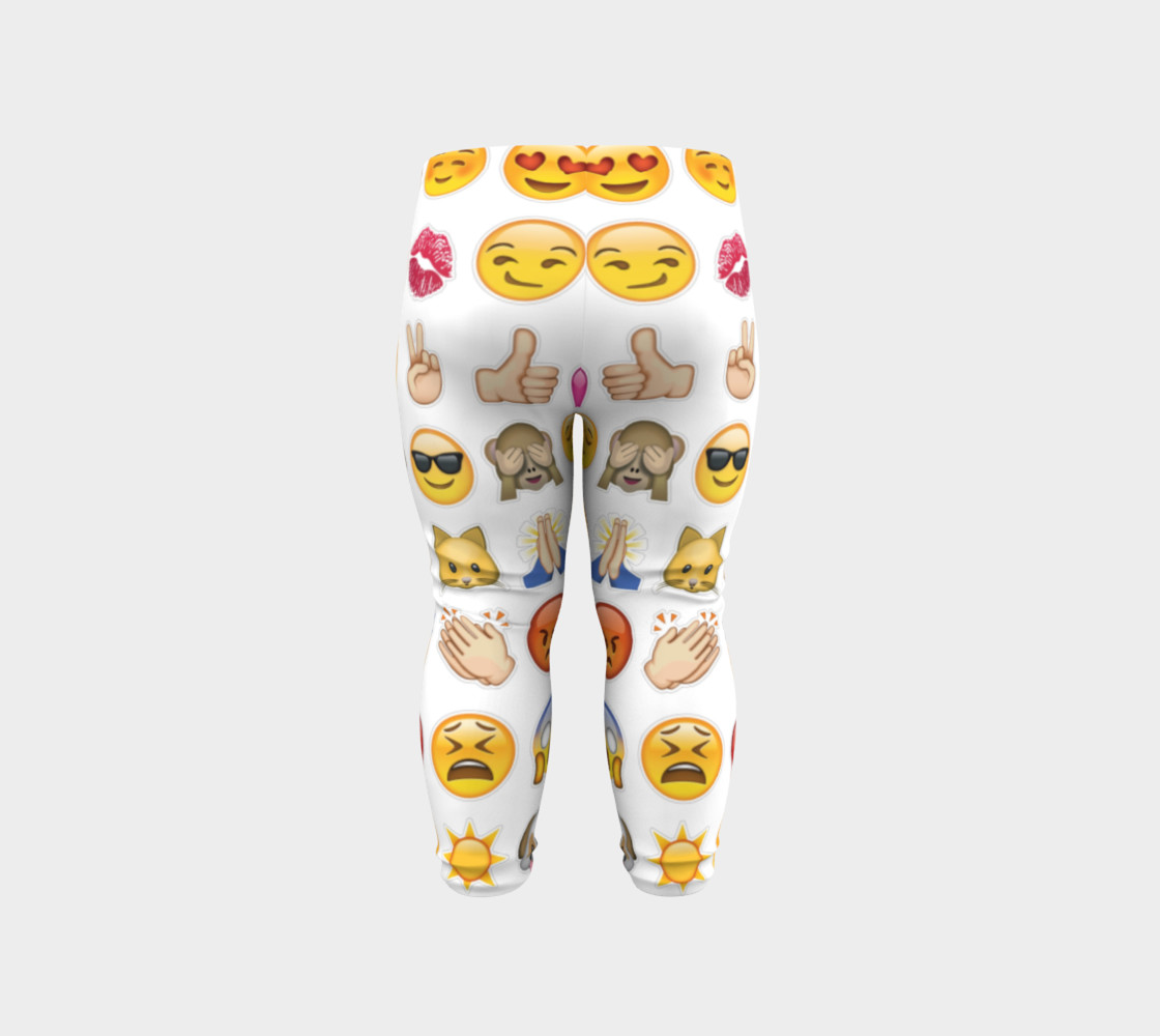 emoji baby leggings preview #6