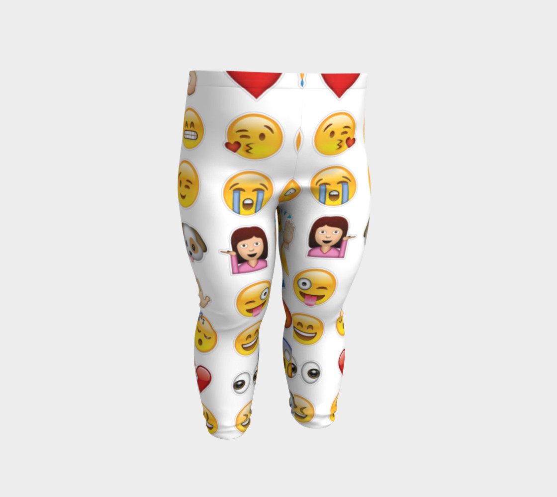 emoji baby leggings preview #2