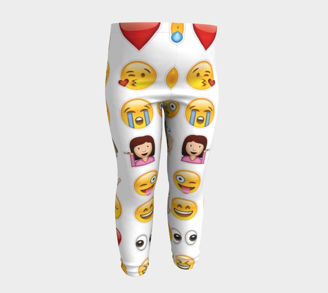 emoji baby leggings preview #4