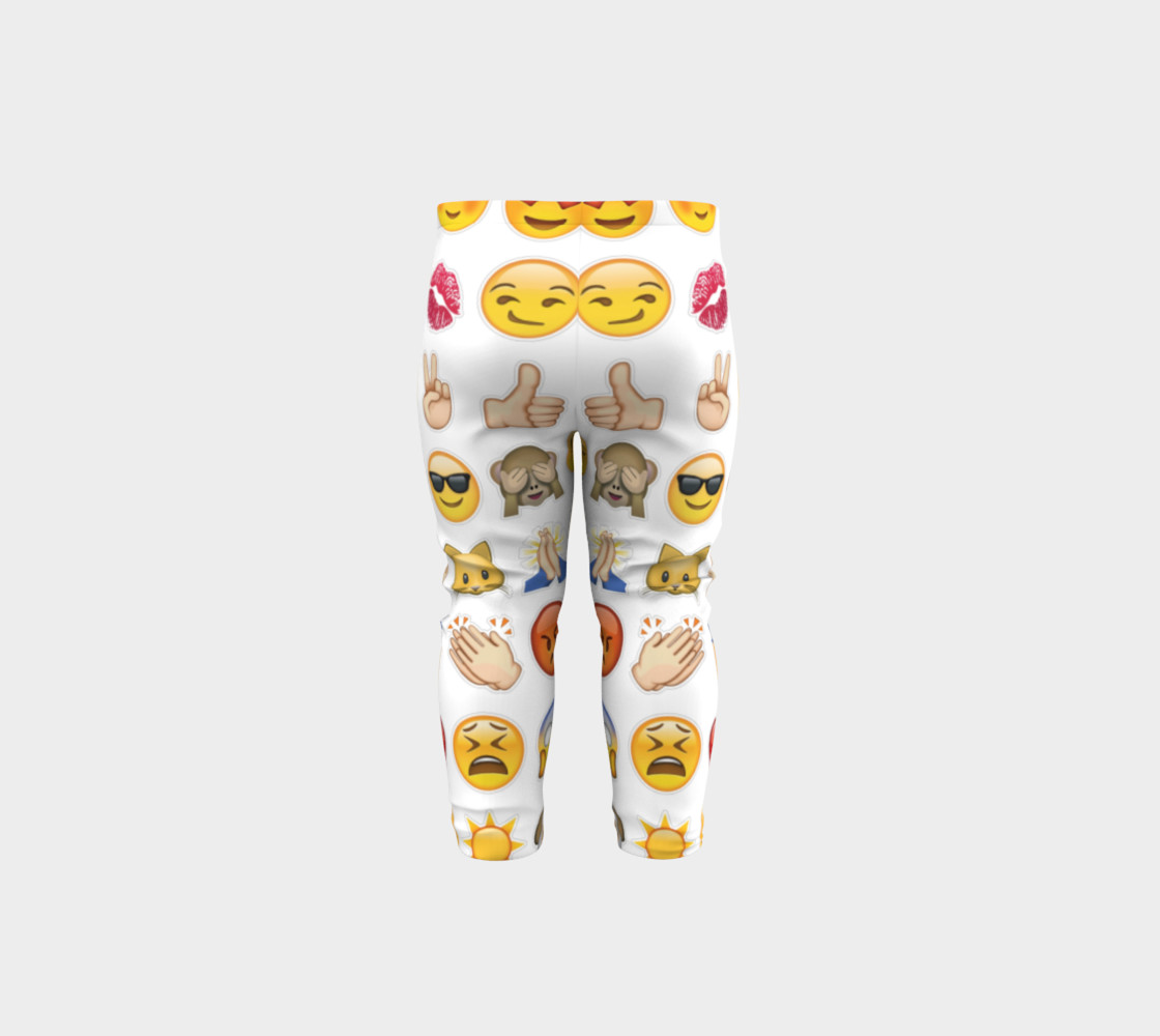 emoji baby leggings preview #5