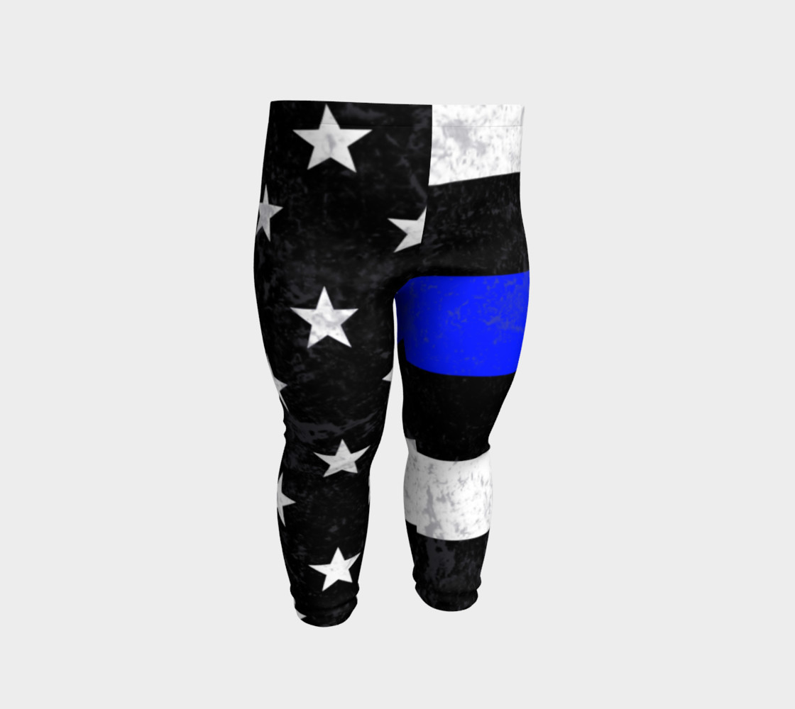 Thin Blue Line Toddler Leggings preview #2