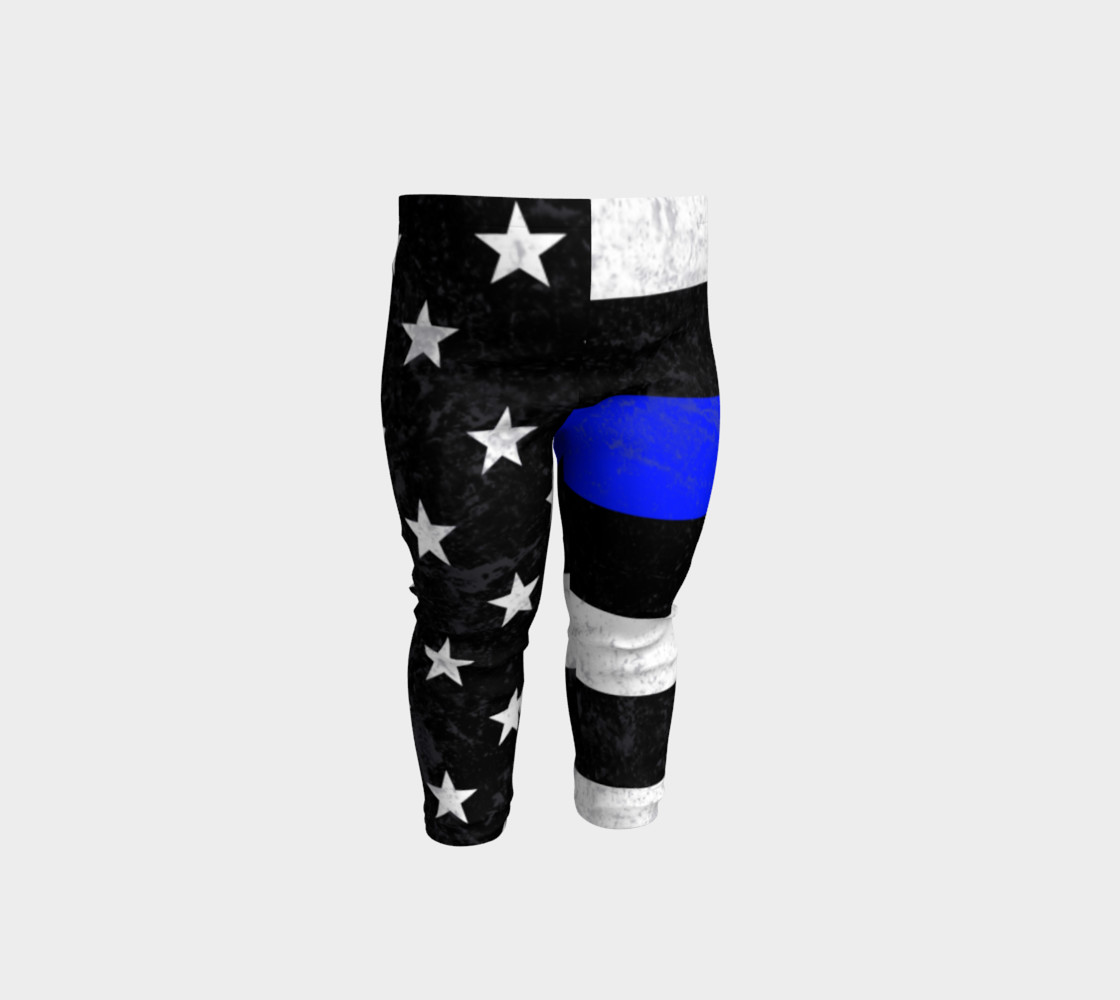 Thin Blue Line Toddler Leggings preview #1