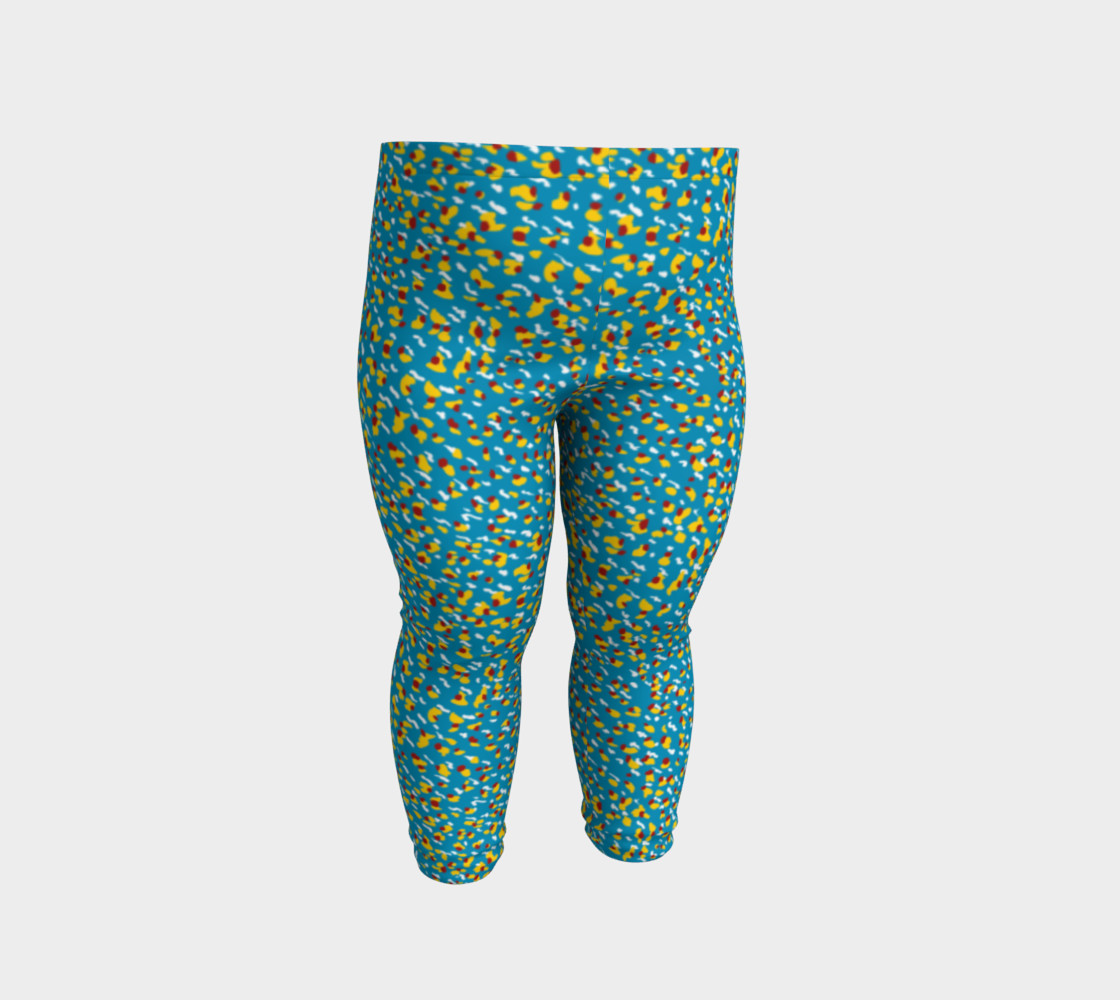 Floral Wave Toddler Leggings preview #2
