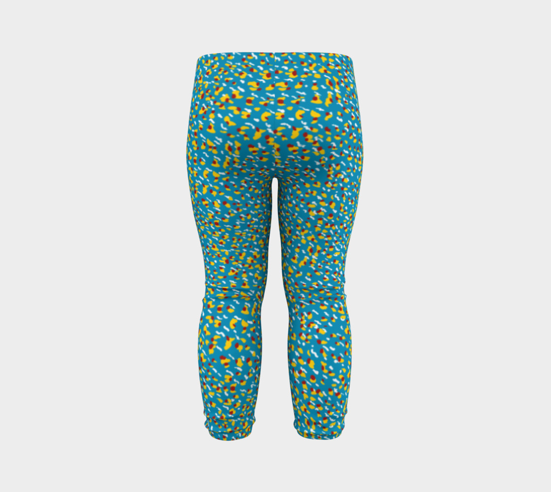 Floral Wave Toddler Leggings preview #7