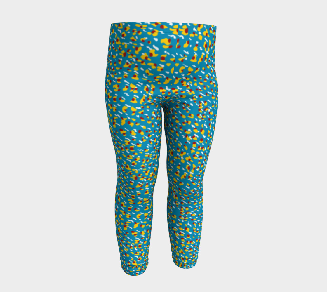 Floral Wave Toddler Leggings preview #4