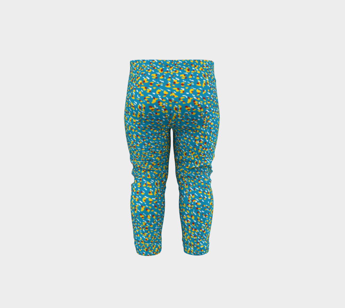 Floral Wave Toddler Leggings preview #5